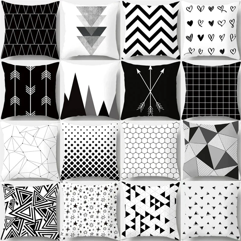Black White Stripe Pillowcases
