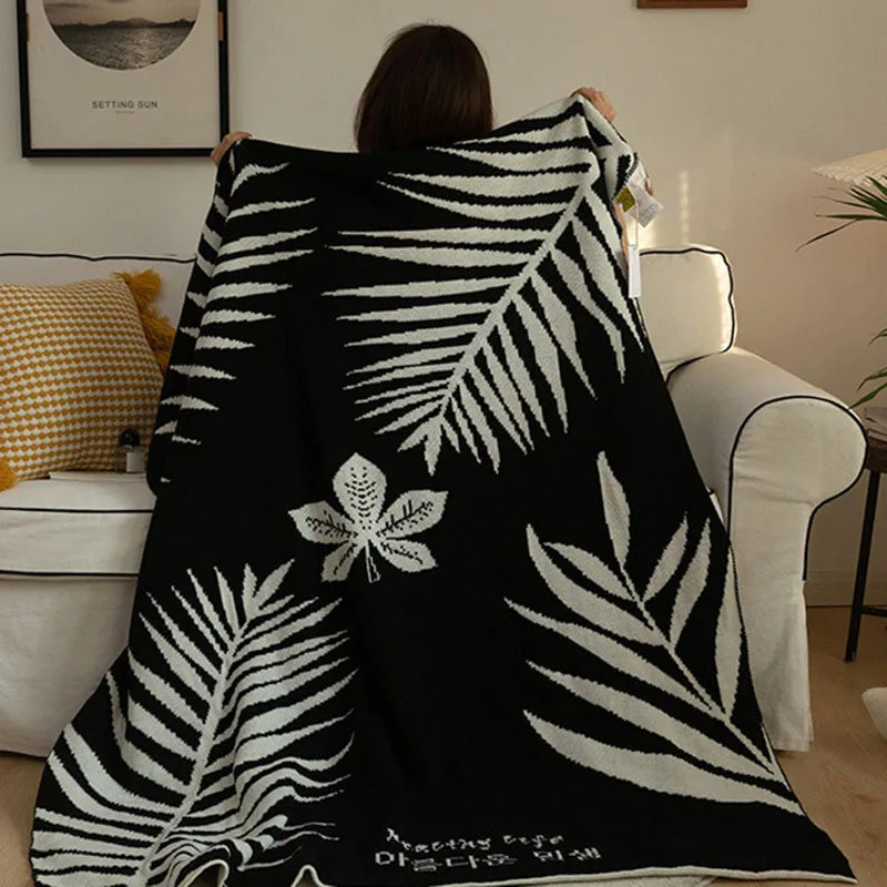 Black White Knit Quilt