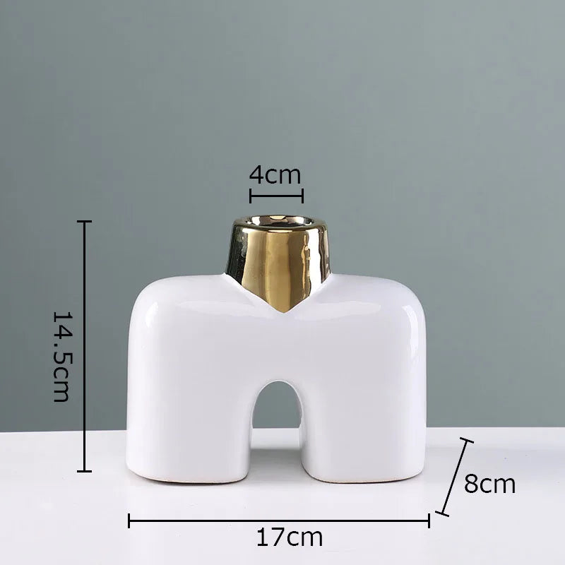 Gold Ceramic Vase