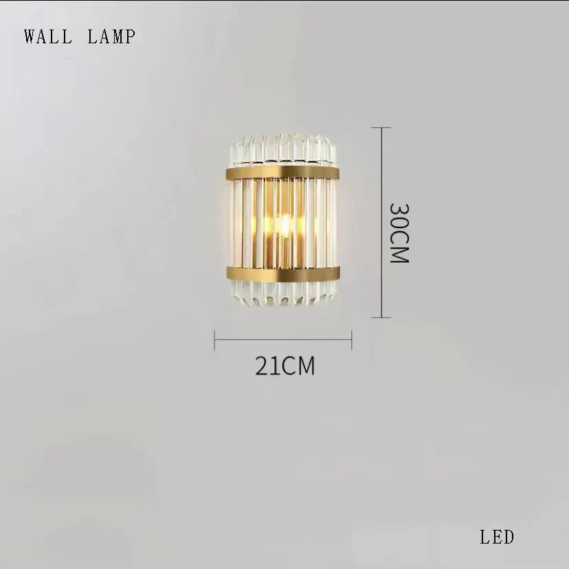 Gold Crystal Multi-layer Lights
