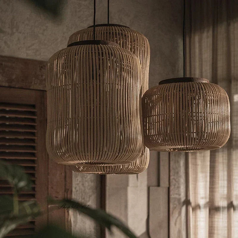 Rattan Vintage Pendant Light