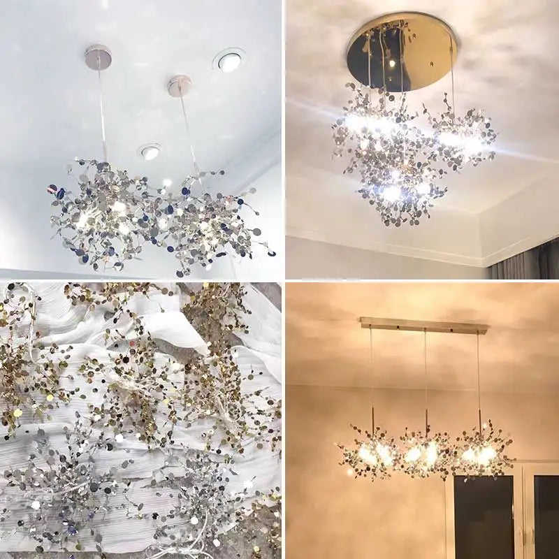 Gold 60cm 3-Light LED Pendant Light