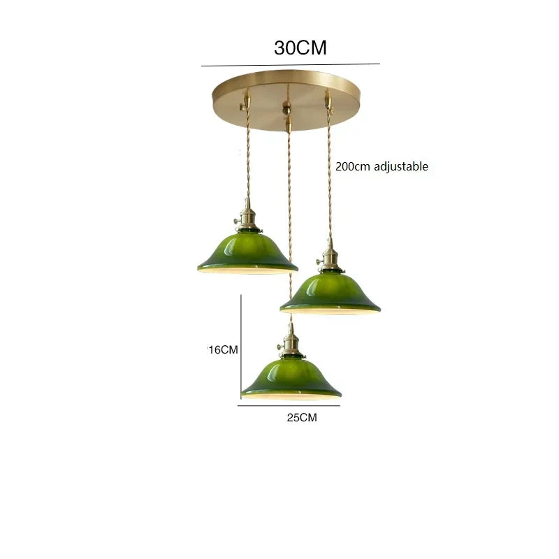Vintage Green Pendant Light