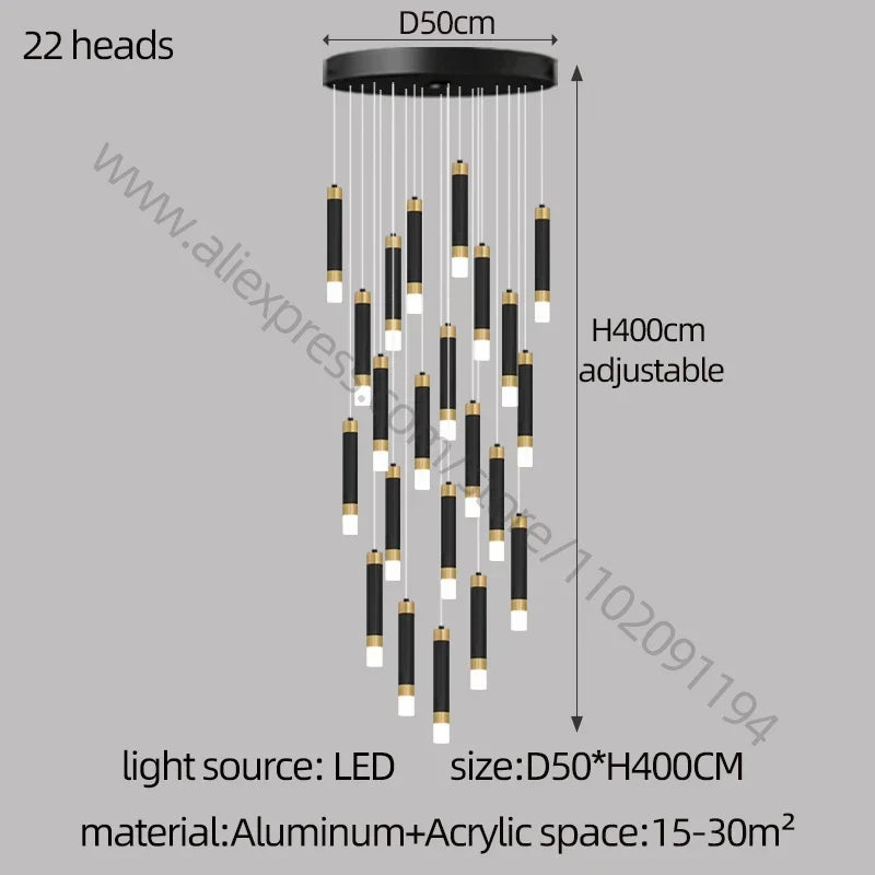 Nordic Acrylic LED Chandelier