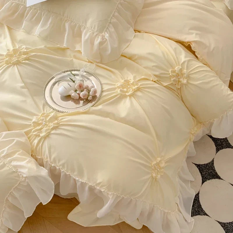 Jacquard Lace Bedding Set