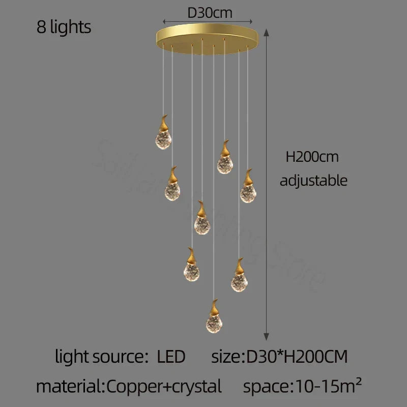 Crystal Gourd Chandelier