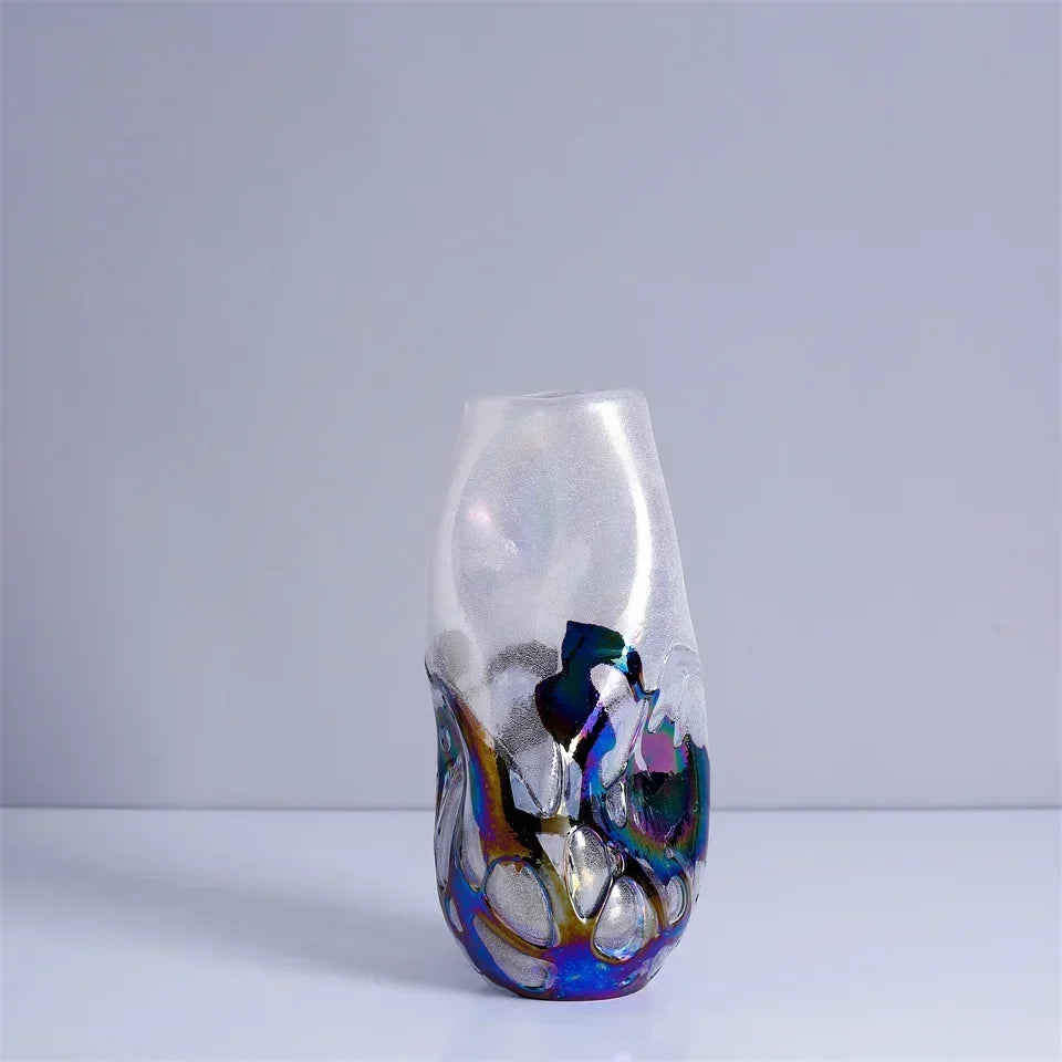 Gradient Glass Floral Vase