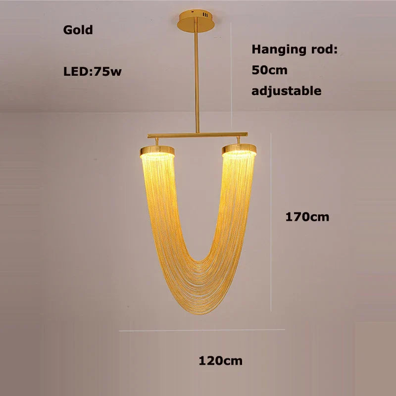 Aluminum Foyer Ceiling Chandelier