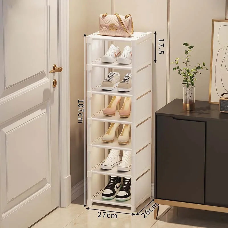 Multi-Layer Stackable Shoe Cabinet Shoes Storage Rack foldable free combination shoe rack For Entry Wall Corner Shoes Shelf