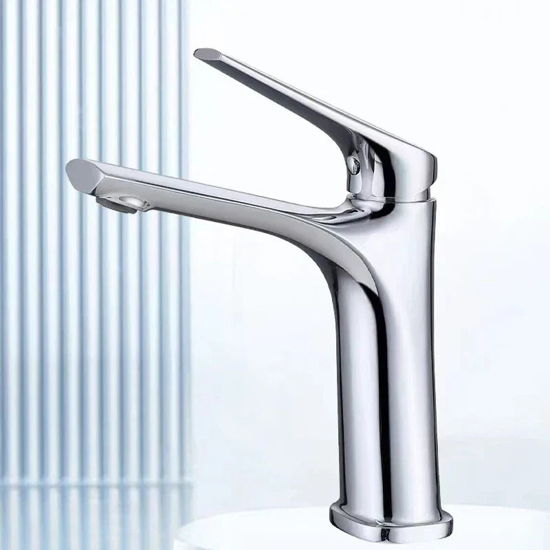 Chrome Black Sink Faucet