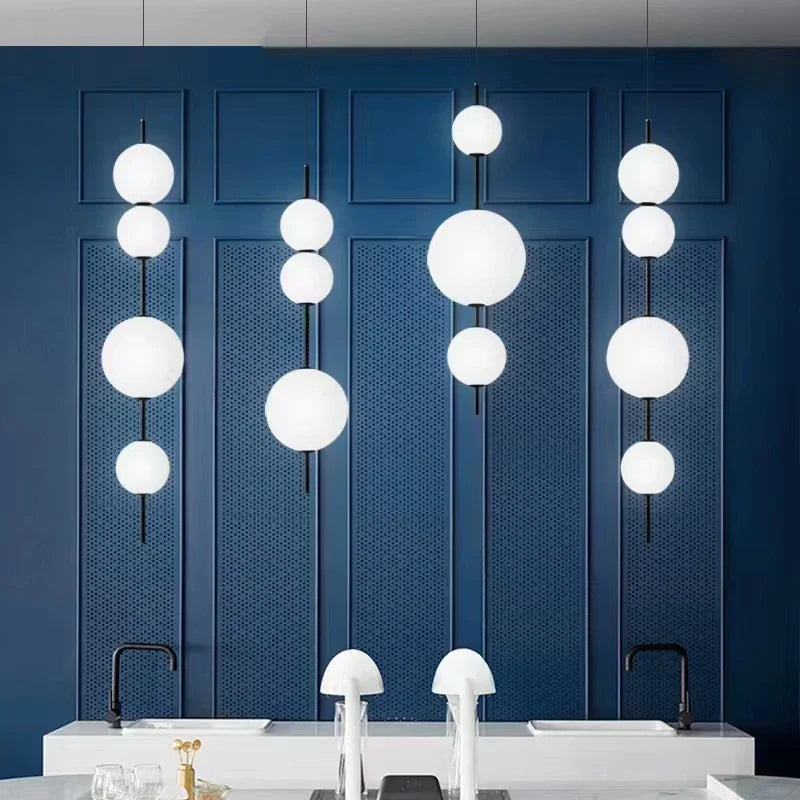 Modern Gourd Pendant Light H103cm Adjustable