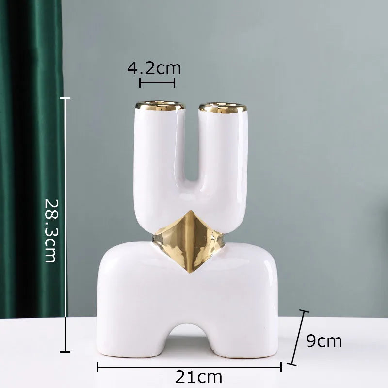 Gold Ceramic Vase