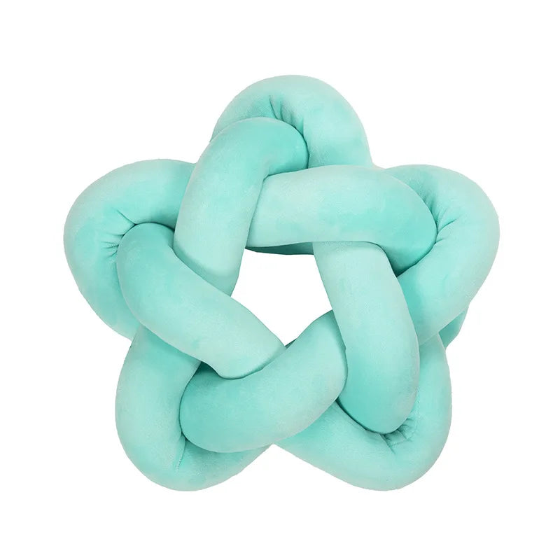Blue Knot Ball Pillows