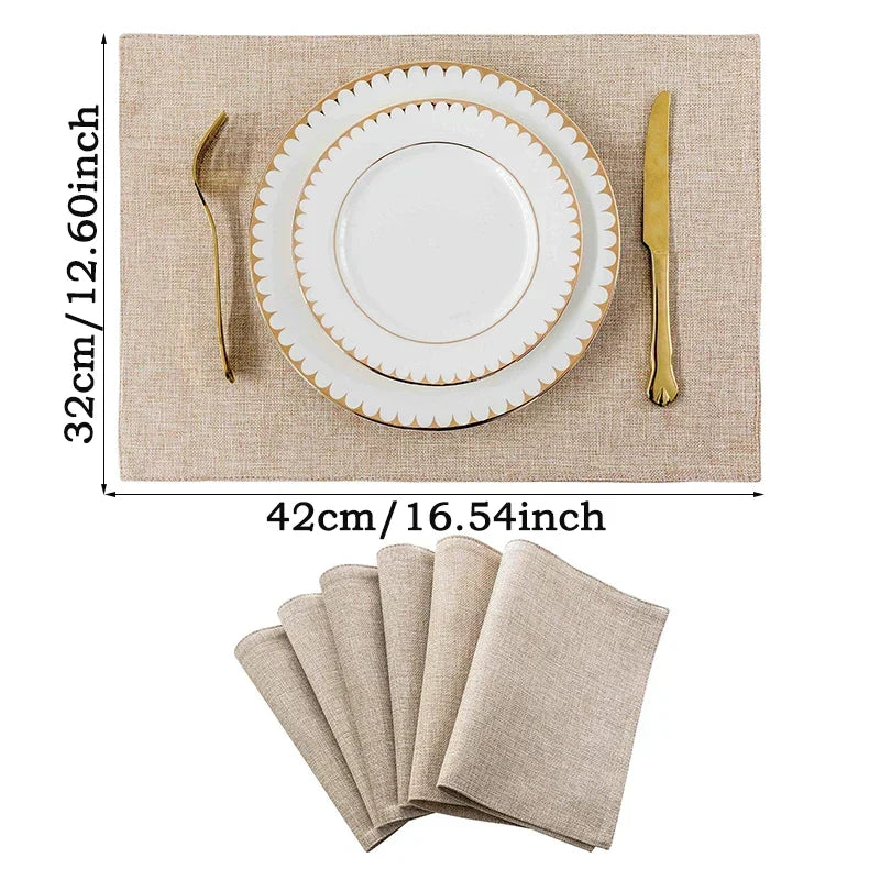 Linen Rectangular Table Mats