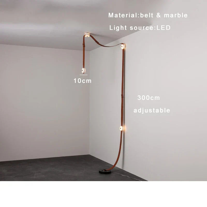 Leather Marble Dimmable Pendant
