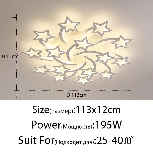 Acrylic Remote Chandelier