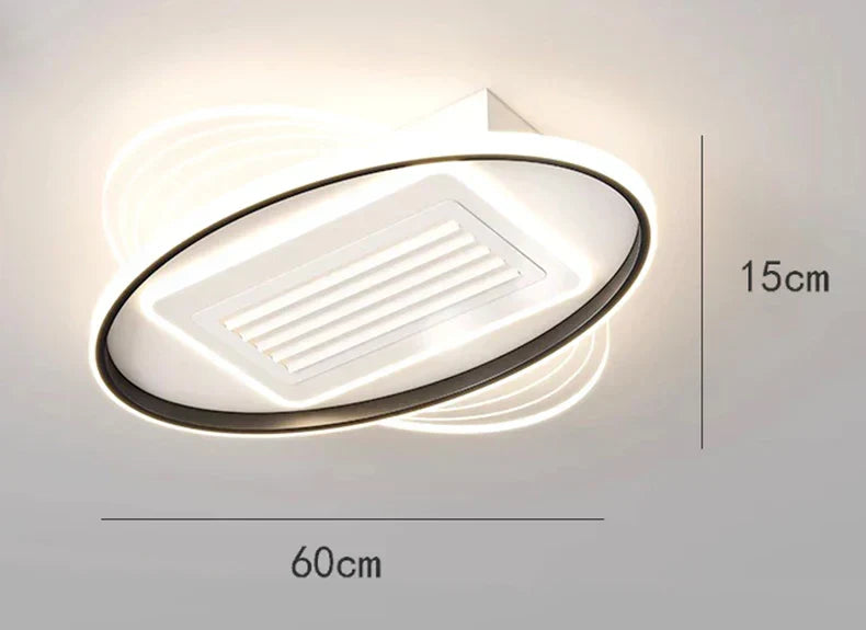 Bladeless LED Ceiling Fan Remote Kids Room