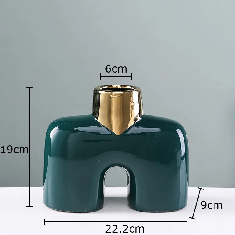 Gold Ceramic Vase