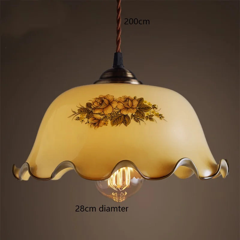 Vintage Green Pendant Light