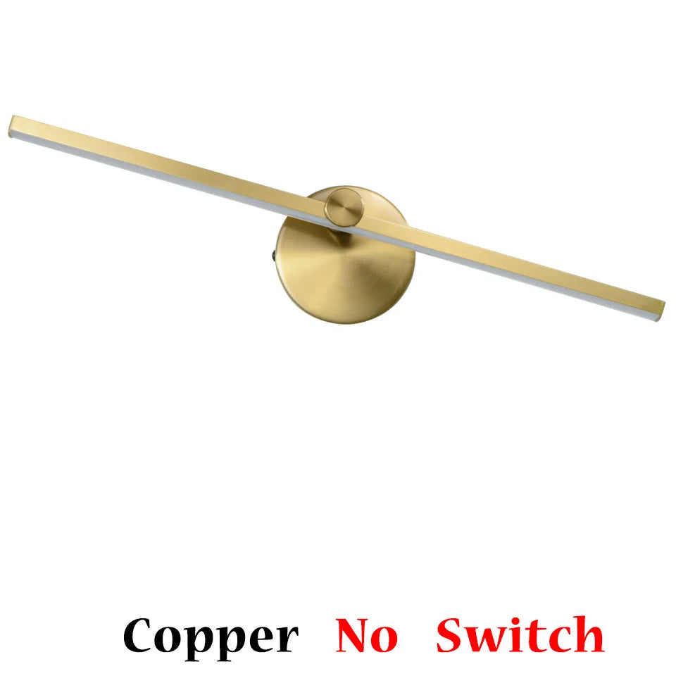 Gold Linear LED Sconce