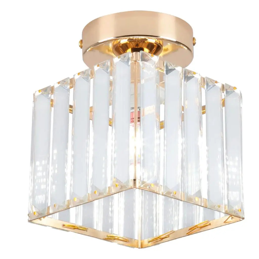 Gold Iron Cage Ceiling Light