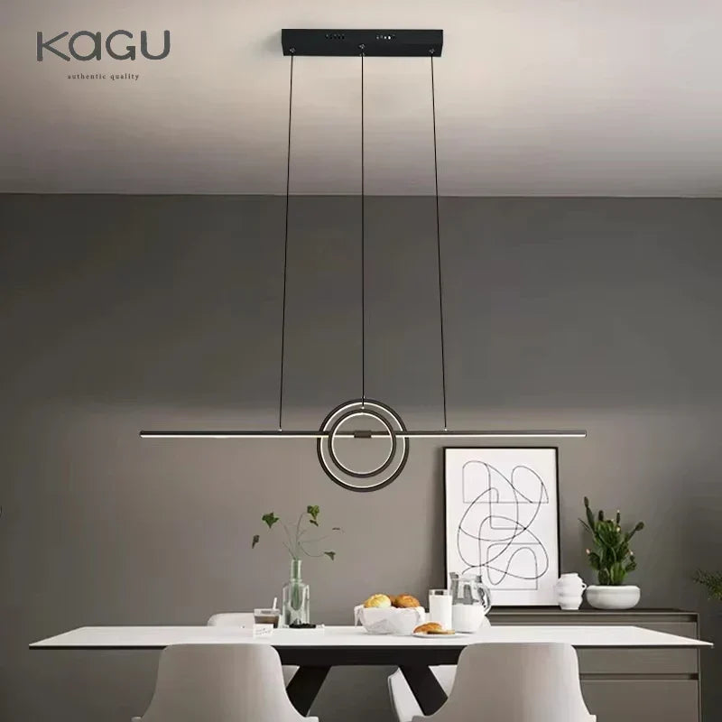 Black Aluminum Hanging Light