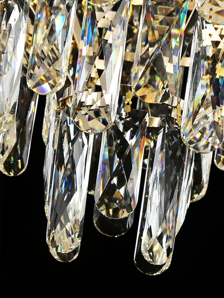 Crystal Gold Chandelier Light 100x135cm