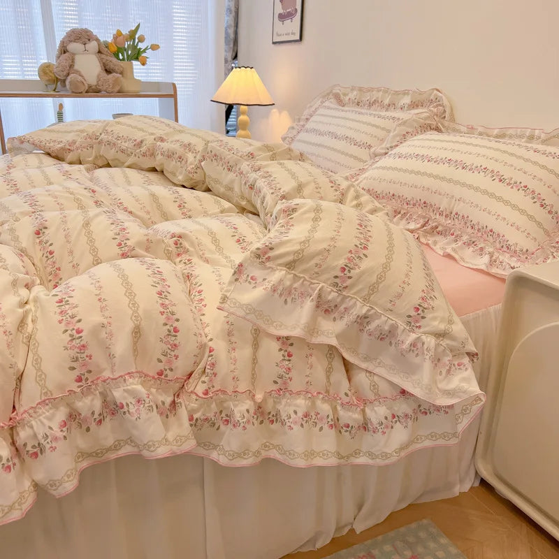Floral Cotton Print Bedding