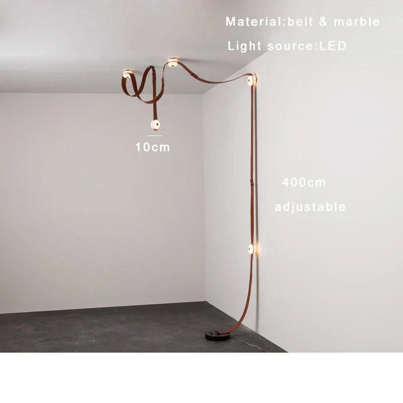Leather Marble Dimmable Pendant