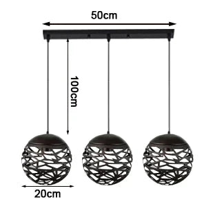 Antique Brass Ball Pendant