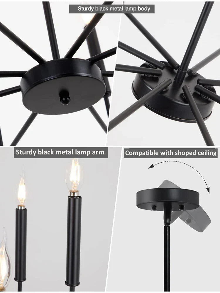 Bronze Industrial Chandelier