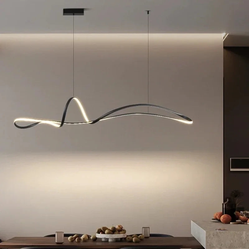 Gold Nordic Pendant Light Minimalist L150cm