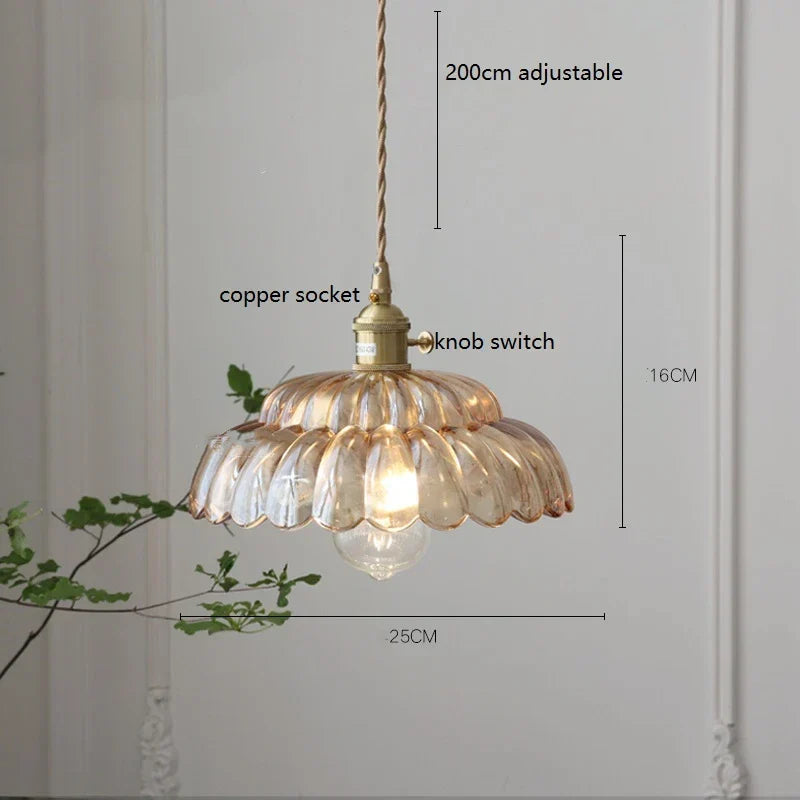 Glass Vintage Pendant Lamp