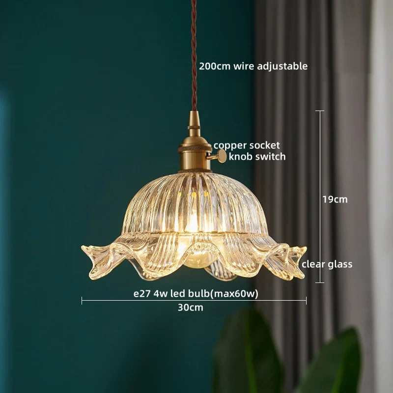 Glass LED Hanging Light