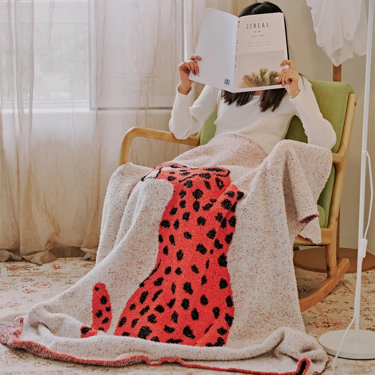 Leopard Microfiber Throw Blanket