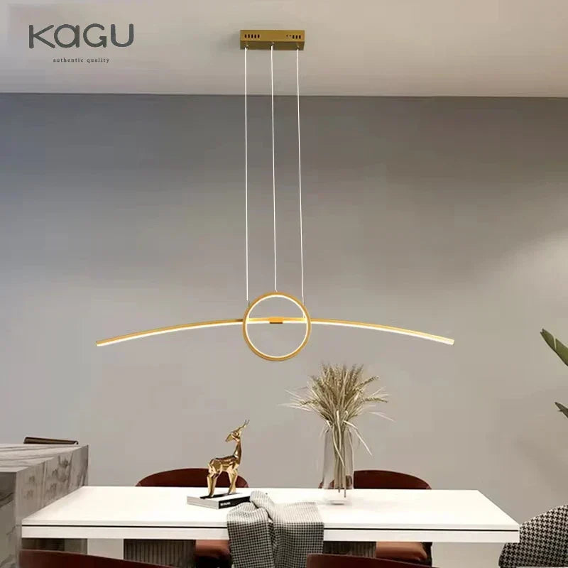 Black Aluminum Hanging Light