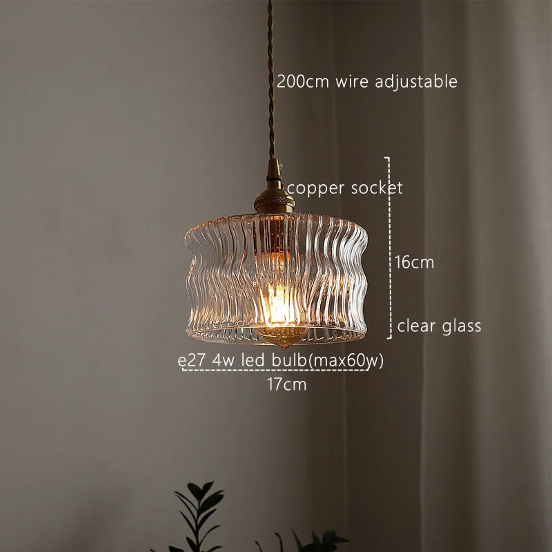 Nordic Green Glass Light