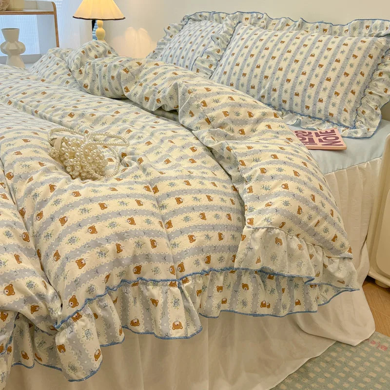 Floral Cotton Print Bedding