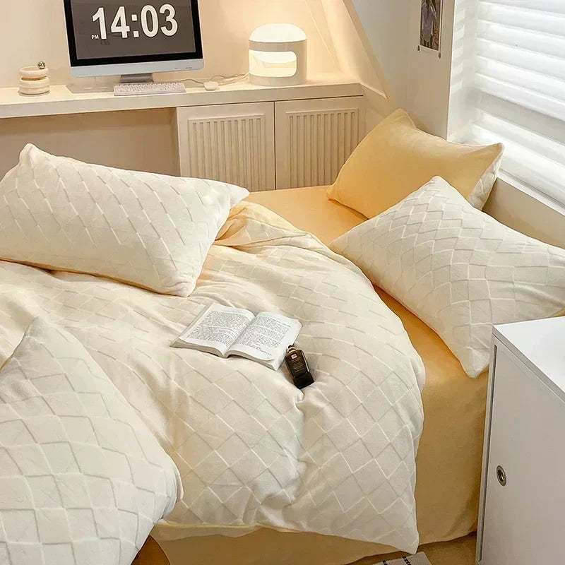 Fleece Warm Bedding Set