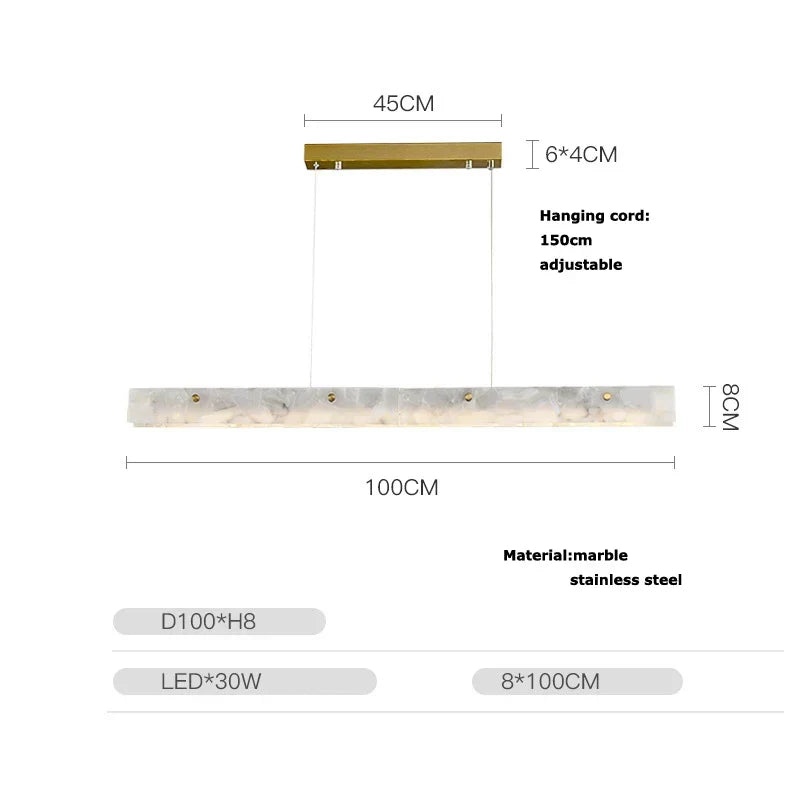 Gold Chrome Pendant Chandelier