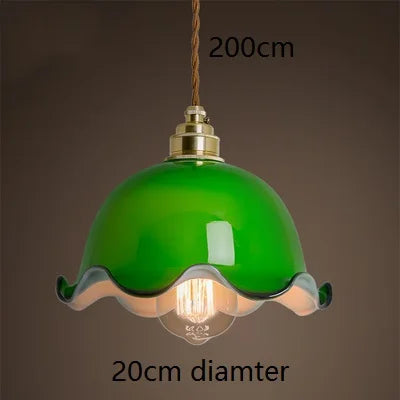 Vintage Green Pendant Light