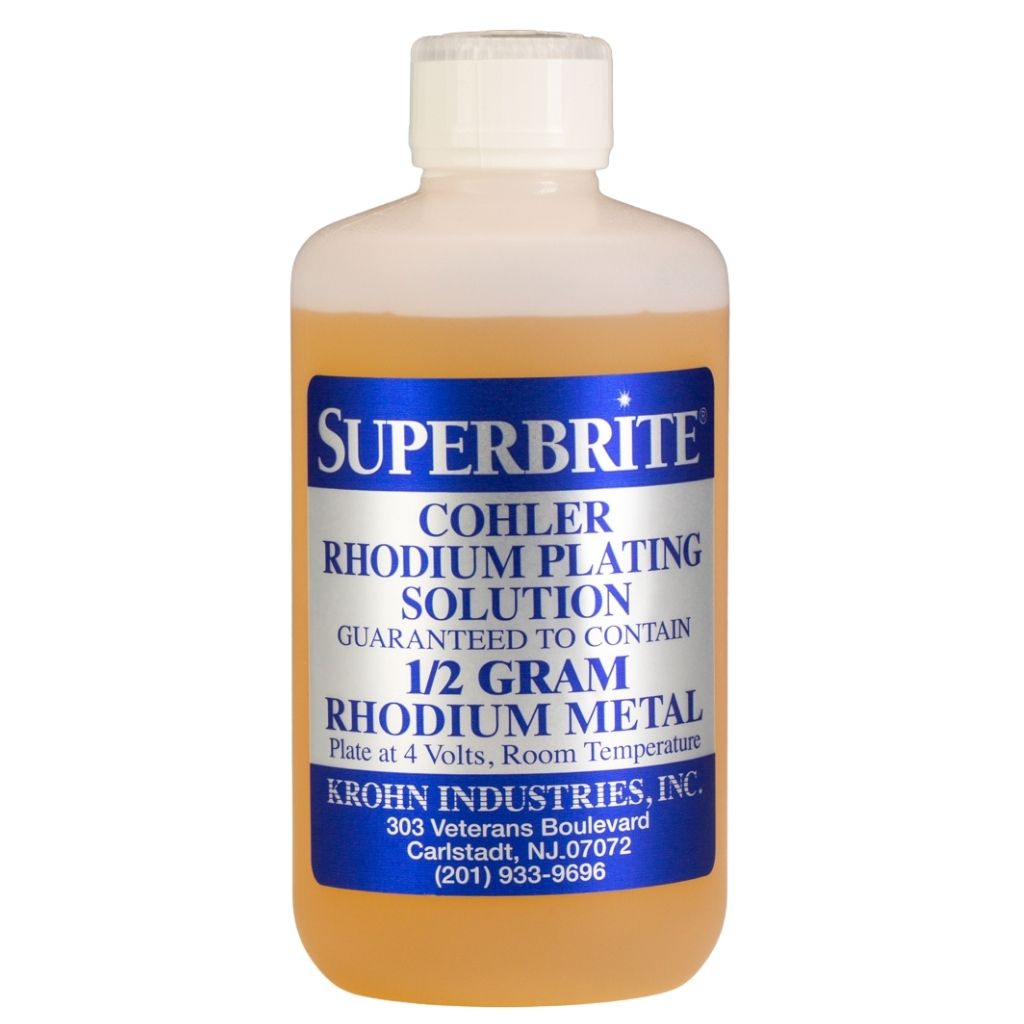 Cohler Superbrite Rhodium "White Gold" Bath Plating Solution