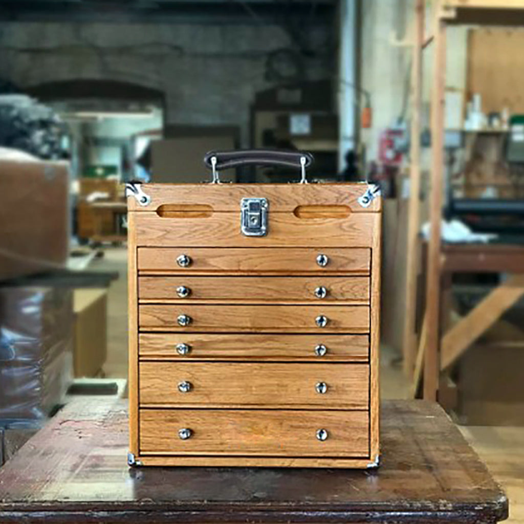 Oak 6-Drawer Mighty Portable Top Chest T16, Gerstner International