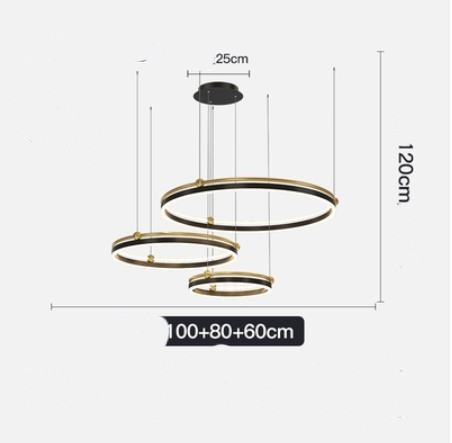 Brushed Aluminum Fish Chandelier