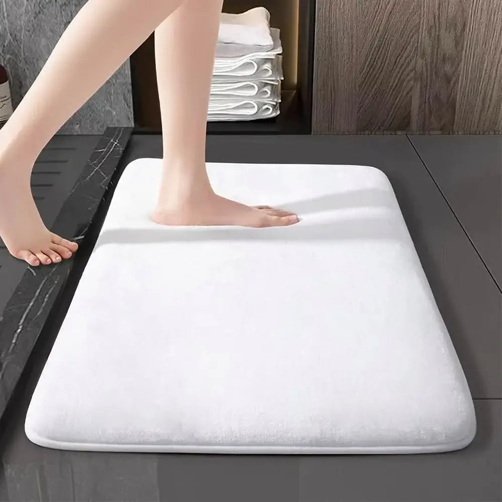 Gray Velvet Floor Mat