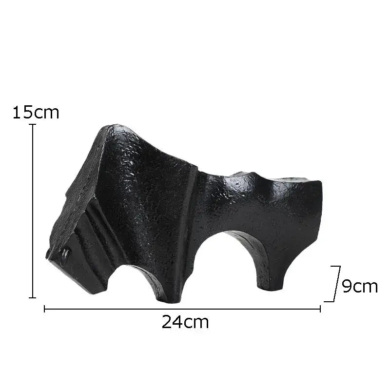 Black Cast Iron Bull