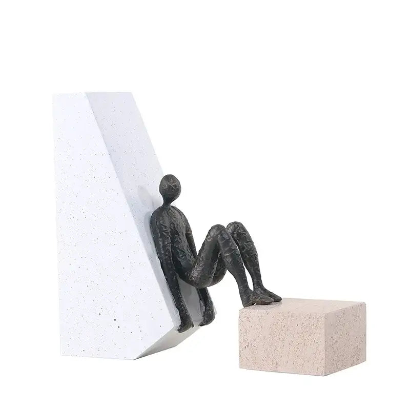 Black Gold Gymnast Sculpture