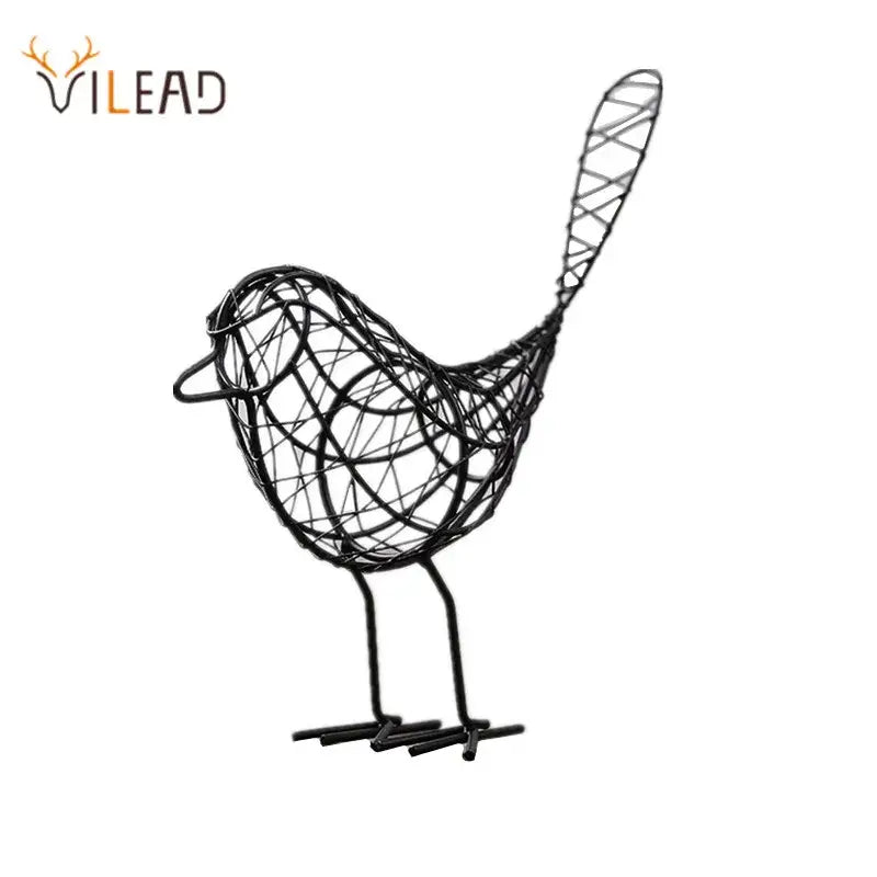 Abstract Iron Bird Sculpture