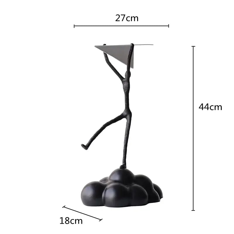 Abstract Resin Airplane Figurine