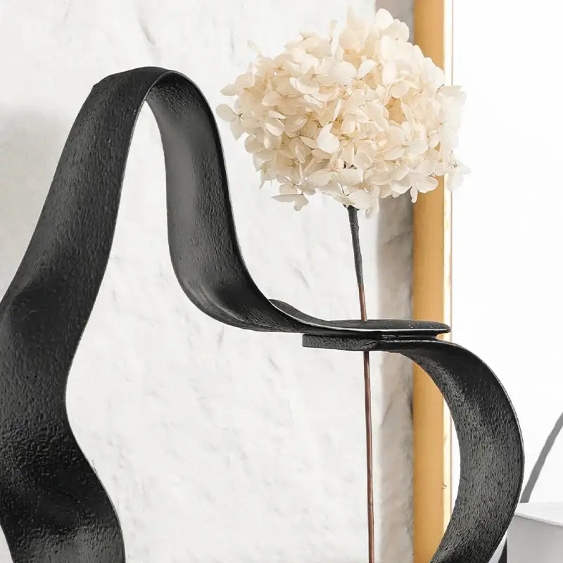 White Resin Ring Sculpture